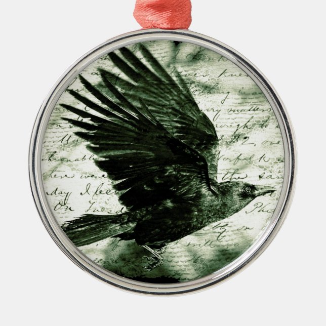 Ornamento De Metal Raven 9 (Frente)