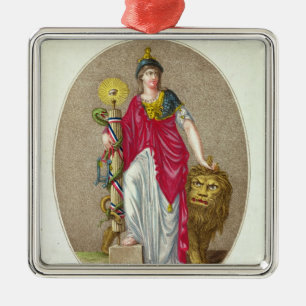 Ornamento De Metal Razão, gravada por Carre, 1793
