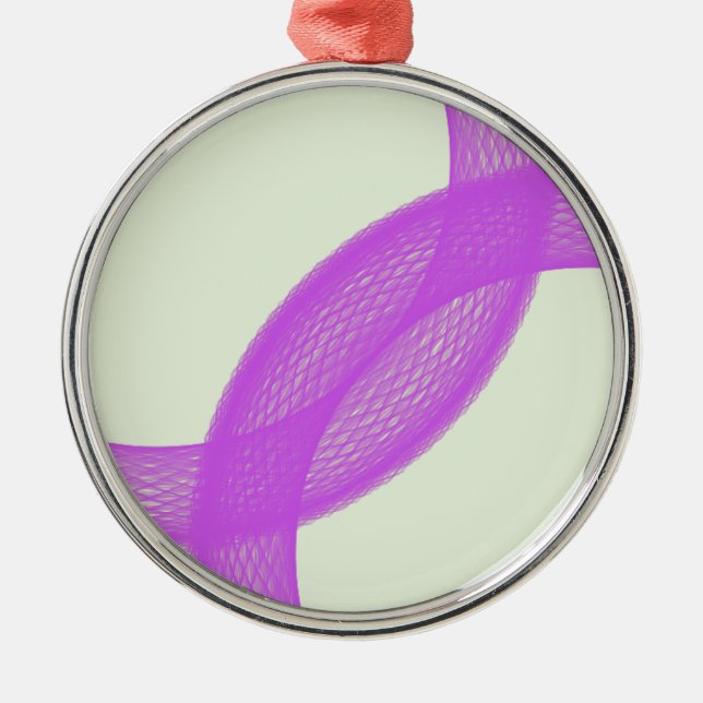 Ornamento De Metal realização espiritual roxa (Frente)