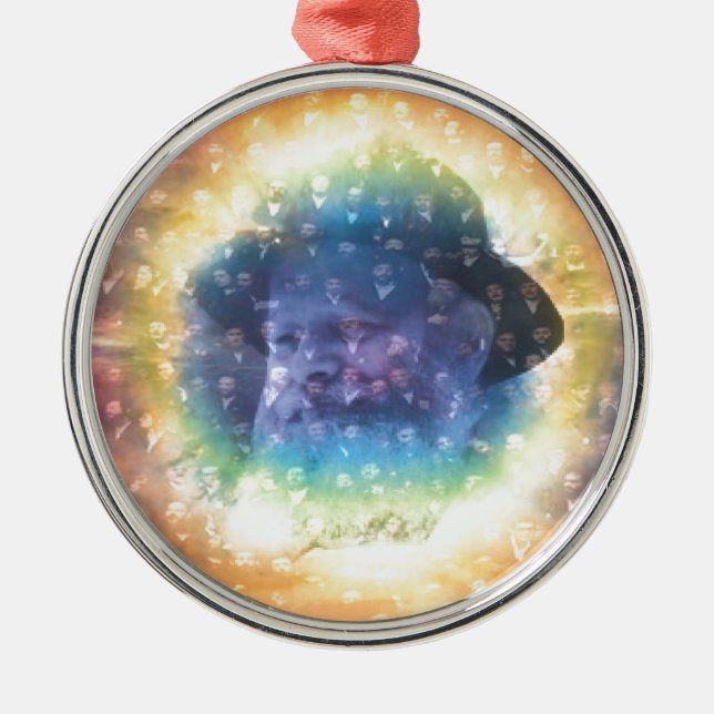 Ornamento De Metal Rebbe (Frente)