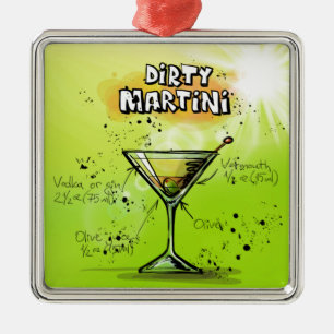 Ornamento De Metal Receita de Martini Cocktail