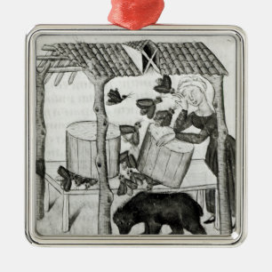 Ornamento De Metal Recolhendo o mel