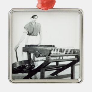 Ornamento De Metal Reconstrução do Jenny de giro de Hargreaves '