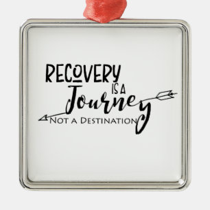 Ornamento De Metal Recovery Journey Arrow