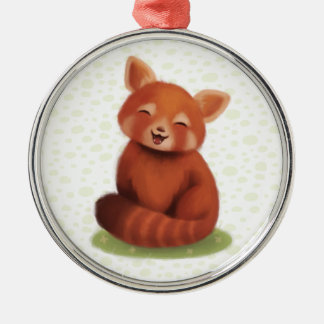 Ornamento De Metal Red Panda