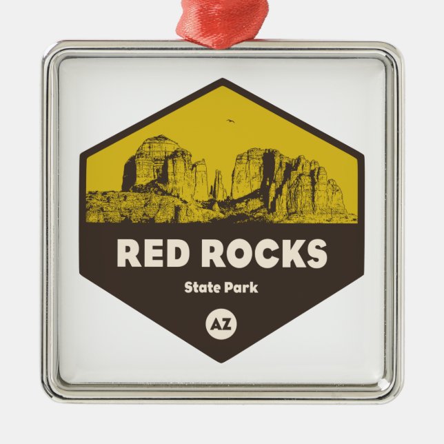 Ornamento De Metal Red Rock State Park, Arizona (Frente)