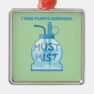 Ornamento De Metal Regar plantas com pulverizador de plantas em vaso