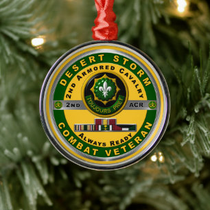 Ornamento De Metal Regimento de Cavalaria Armada segundo Tempestade V