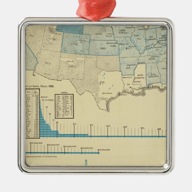 Ornamento De Metal Regiões carbonosas (Frente)