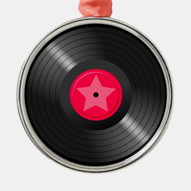 Ornamento De Metal Registro LP (Frente)