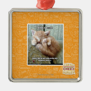 Ornamento De Metal Regra #231 de Kitteh