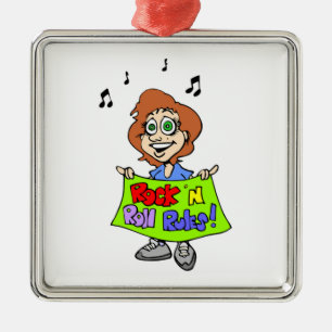 ORNAMENTO DE METAL REGRAS DE ROLL ROCK 'N