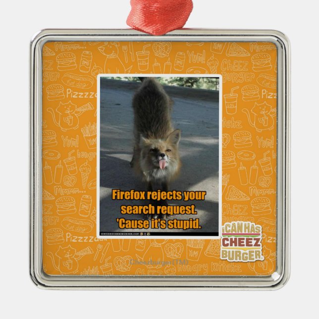 Ornamento De Metal Rejeições de Firefox (Frente)