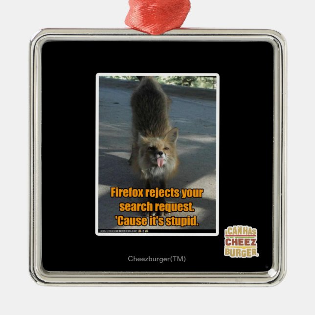 Ornamento De Metal Rejeições Firefox (Frente)
