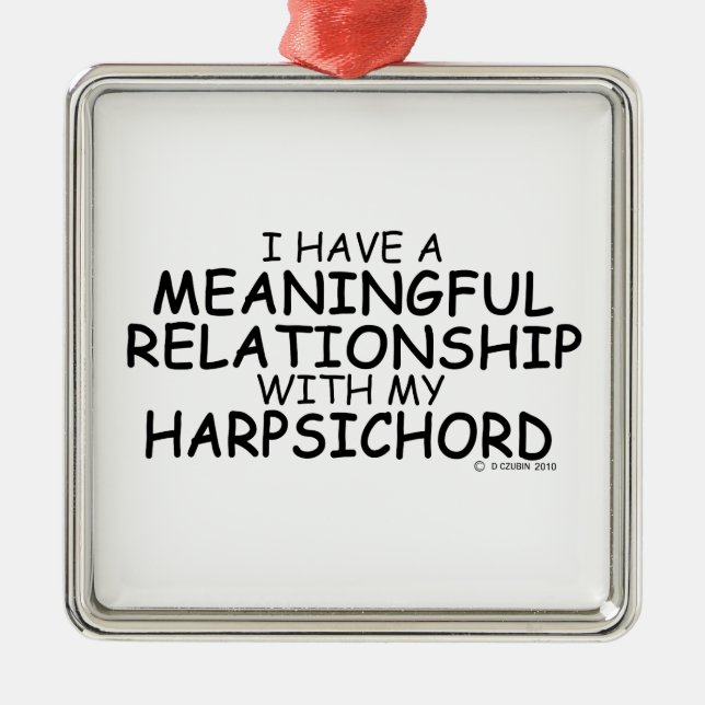 Ornamento De Metal Relação Significativa com o Harpsichord (Frente)
