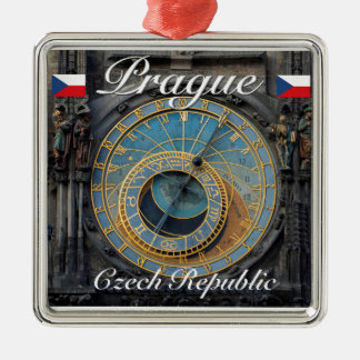 Ornamento De Metal Relógio astronômico Praga Orlog República Checa