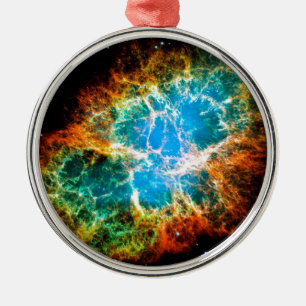 Ornamento De Metal Remanescente de Supernova da Nebulosa do Caranguej