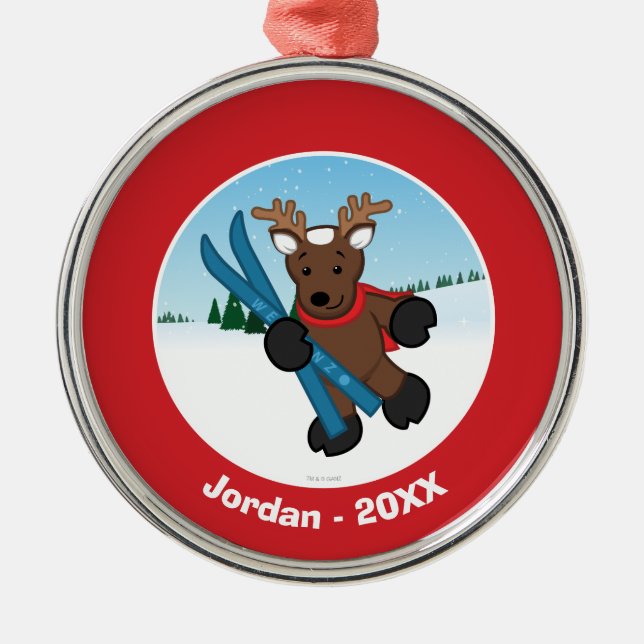 Ornamento De Metal Rena (Frente)