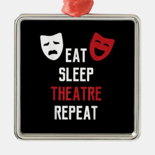 Ornamento De Metal Repetição do Sono - Ator Musical da Broadway Gif
