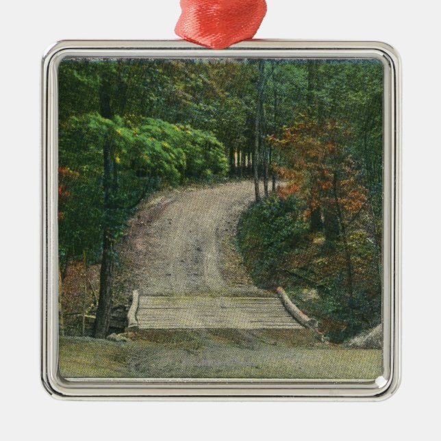 Ornamento De Metal Réplica da última ponte do Gen Burgoyne (Frente)