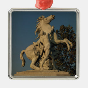 Ornamento De Metal Réplica de um do originall de dois "cavalos