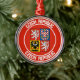Ornamento De Metal República Checa - Redonda de Emblem (Tree)