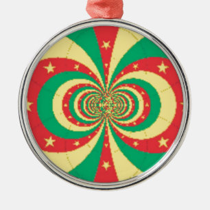 Ornamento De Metal République du Cameroun, estrela de cinco pontas