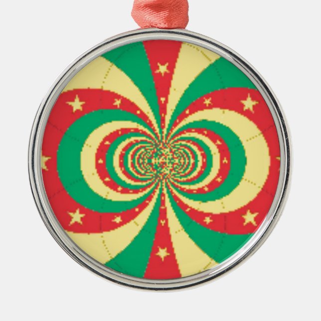 Ornamento De Metal République du Cameroun, estrela de cinco pontas (Frente)