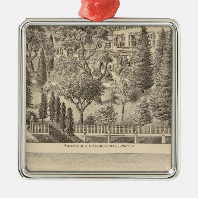 Ornamento De Metal Residência Alden, Harmon Tract (Frente)