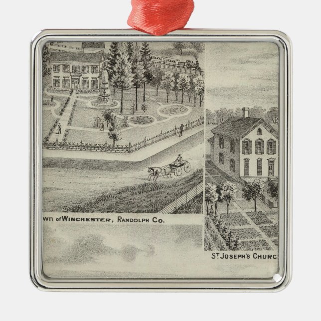 Ornamento De Metal Residência de Milton Thornburgh Fayette Co (Frente)