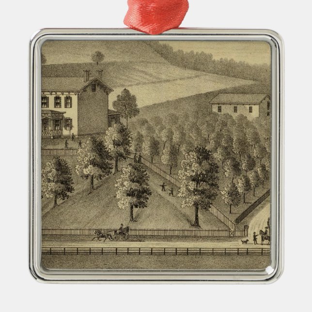 Ornamento De Metal Residência de William Schrader (Frente)