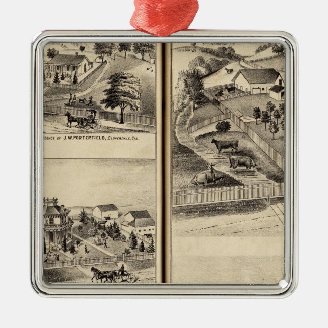 Ornamento De Metal Residências do liço do DG, JM Bowles (Frente)