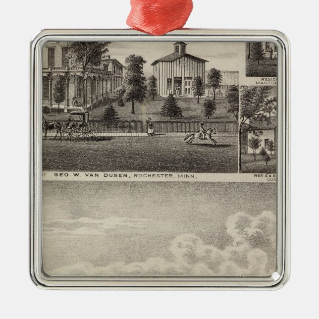 Ornamento De Metal Residências em Rochester, Minnesota (Frente)