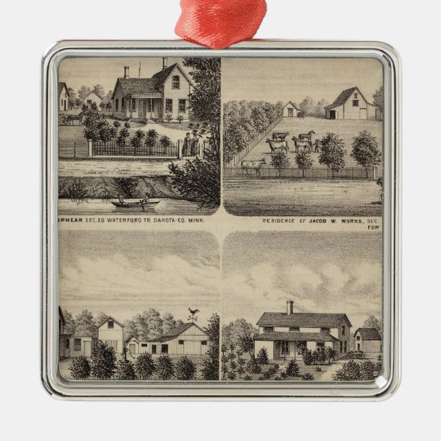 Ornamento De Metal Residências, Minnesota 2 (Frente)