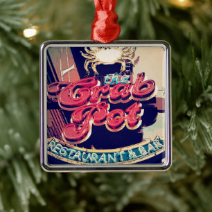 Ornamento De Metal Restaurante do Pote Caranguejo