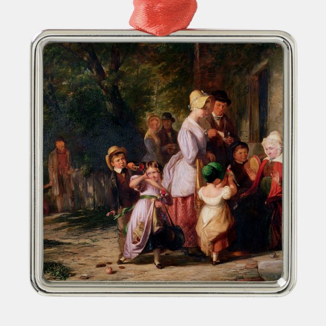 Ornamento De Metal Retorno da feira (Frente)