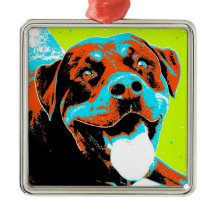 Retrato brilhante e do divertimento de Rottweiler