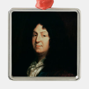 Ornamento De Metal Retrato da cópia de Jean Racine de um original