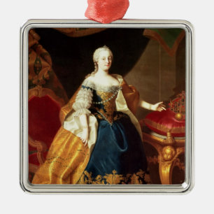 Ornamento De Metal Retrato da imperatriz Maria Theresa