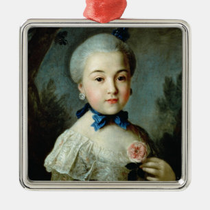 Ornamento De Metal Retrato da princesa Charlotte Sophia