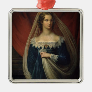 Ornamento De Metal Retrato da princesa Charlotte von Preussen