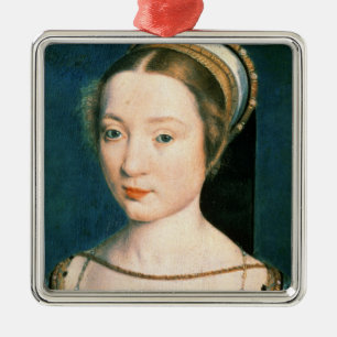 Ornamento De Metal Retrato da rainha Claude