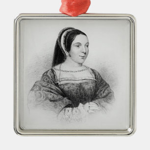 Ornamento De Metal Retrato da rainha de Margaret Tudor de Scotland