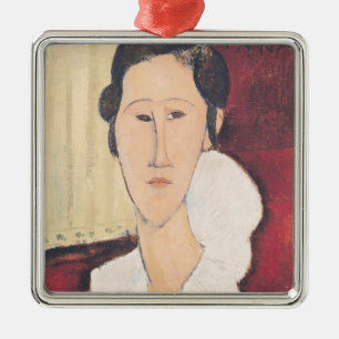 Ornamento De Metal Retrato da senhora Hanka Zborowska, 1917