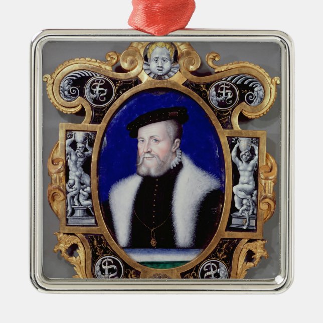 Ornamento De Metal Retrato de Anne, primeiro duque de Montmorency (Frente)