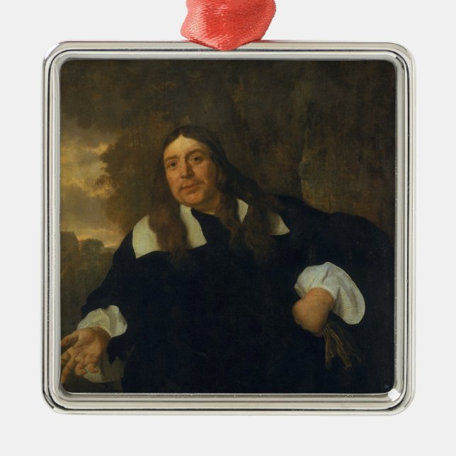Ornamento De Metal Retrato de auto, 1662 (Frente)