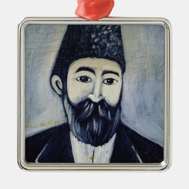 Ornamento De Metal Retrato de auto, 1900 (Frente)
