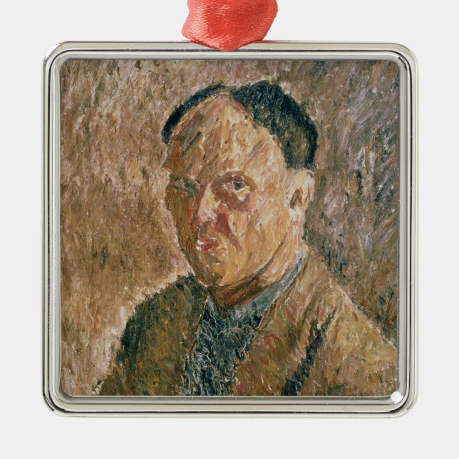Ornamento De Metal Retrato de auto, 1923 (Frente)