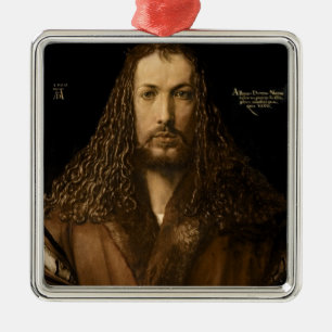 Ornamento De Metal Retrato de auto na idade de vinte e oito, 1500