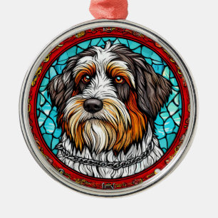 Ornamento De Metal Retrato de cachorro fofo